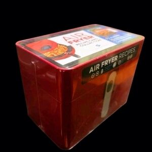 Air Fryer Recipes ~ Recipe Card Collection Red Tin ~ 72 Recipe Cards Brand New